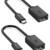 UGREEN Micro USB to USB Micro USB 2.0 OTG Cable 2 Pack On The Go Adapter Micro USB Male to USB Female for Samsung Phone S7 S6 Edge S4 S3 LG G4 DJI Spark Mavic Remote Controller Android Tablets Black