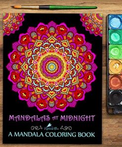 Mandalas At Midnight: A Mandala Coloring Book 43 61mPaetFxxL
