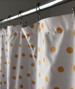 Amazon Basics Bathroom Shower Curtain - Gold Polka Dot, 72 Inch 16 61mUmZPkqNL