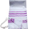 Talitnia Acrylic Tallit (Imitation Wool) Prayer Shawl 24L x 72 W Lavender & Silve 3 61mVh7TPyiL