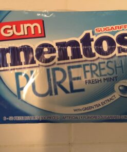 Mentos Pure Fresh Sugar-Free Chewing Gum with Xylitol, Fresh Mint, 50 Count (Pack of 6) 19 61mWiq1Tv1L