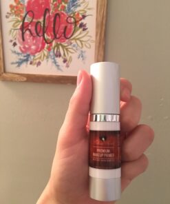 Premium Foundation Makeup Primer- anti aging fine lines wrinkles & pore minimizer primer - Enriched with Vitamin A C & E for flawless skin- Waterproof makeup base - Made in The USA 50 61mXEPPTolL 2