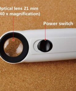 40X Magnifying Magnifier Glass Jeweler Eye Jewelry Loupe Loop 2 LED Light US 20 61mXpCXo9kL