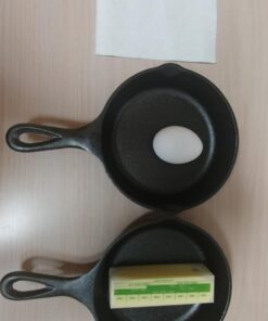 Lodge 6-1/2 Inch Cast Iron Pre-Seasoned Skillet – Signature Teardrop Handle - Use in the Oven, on the Stove, on the Grill, or Over a Campfire, Black 6.5 Inch 46 61mbyh9lyL