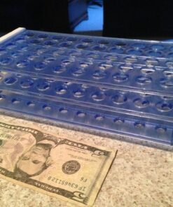 Karter Scientific 208V2 Plastic Test Tube Rack for 12/13mm Tubes, Holds 50, Detachable (Single) Single 37 61mdsyvG1pL