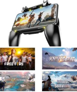 COOBILE Mobile Game Controller for PUBG Mobile Controller L1R1 Mobile Game Trigger Joystick Gamepad for iOS & Android Phone(W10 Update) W10 Update 27 61mfHxMisnL