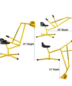 The Big Dig Sandbox Digger Excavator Crane with 360 Degree Rotation with Base Great for Sand, Dirt and Snow, Steel Outdoor Play Toy, Yellow 37 61mgvj2Y3gL
