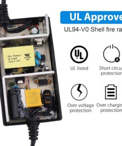Alternative view of LotFancy 24V 2A Scooter Battery Charger, for Razor E300, E200, E100, E125, E150, PR200, E225S, E325S, E175, E500, CC2420 Electric Scooter, MX350 Dirt Bike, Pocket Mod, UL Listed, Fast Charge