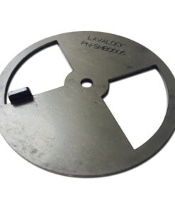 Alternative view of LavaLock Smoker Pinwheel bbq air damper pit grill vent, STEEL 4 6 8 12 (4" diameter) 4" diameter