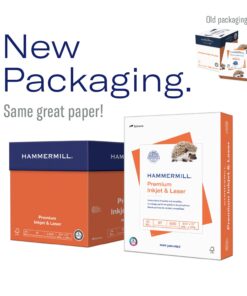 Hammermill Printer Paper, Premium Inkjet & Laser Paper 24 Lb, 8.5 x 11 - 1 Ream (500 Sheets) - 97 Bright, Made in the USA, 166140R 1 Ream | 500 Sheets 24 lb Ink - Laser 25 61mkik11tL