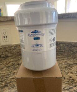 GLACIER FRESH MWF Water Filters for GE Refrigerators, NSF 42 Replacement for SmartWater MWFP, MWFA, GWF, HDX FMG-1, WFC1201, RWF1060, 197D6321P006, Kenmore 9991, 1 Pack 1 Count (Pack of 1) White 49 61ml7DaD3jL