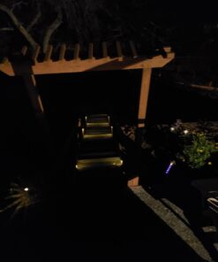 GIGALUMI 12 Pcs Solar Deck Lights, Bronze Finished Waterproof Led Solar Lamp for Outdoor Pathway, Yard, Patio, Stairs, Step and Fences. (Warm White) Warm White 36 61mlAR5h1kL