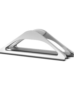 HumanCentric Vertical Laptop Stand for Desks (Silver) | Adjustable Holder to Dock Apple MacBook, MacBook Pro, and Other Laptops to Organize Work & Home Office Silver 34 61mly2BBImL 1