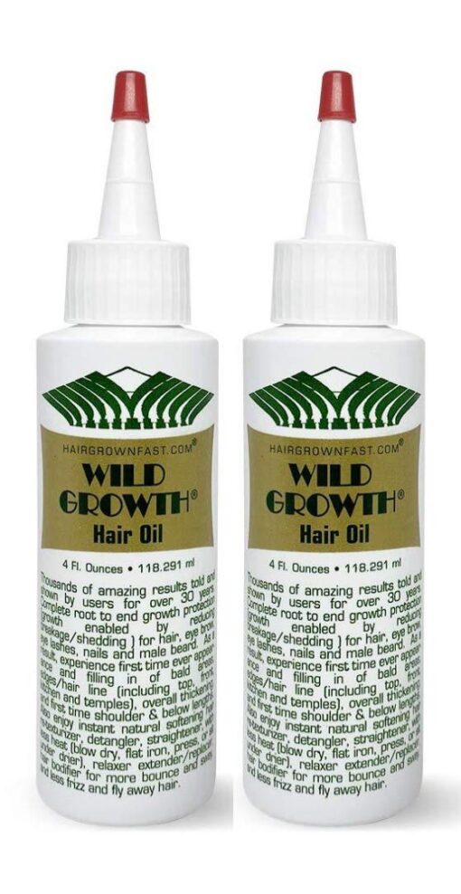 Wild Growth Hair Oil 4oz "Pack of 2" 4 Fl Oz (Pack of 2)