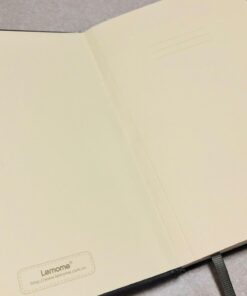 Thick Classic Notebook with Pen Loop - A5 College Ruled Hardcover Writing Notebook with Pocket + Page Dividers Gifts, Banded, Large, 180 Pages, 8.4 x 5.7 in Gray 38 61mnmVvZ5L