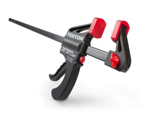 TEKTON 24 Inch Ratchet Bar Clamp / 30 Inch Spreader | 39184 Single Clamp 24 in.