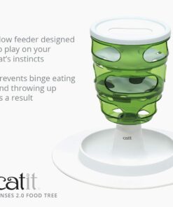 Alternative view of Catit Senses 2.0 Food Tree - Sturdy Tree-Shaped Slow Feeder green Pet Toy