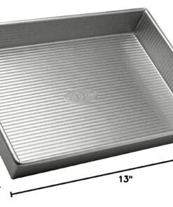 USA Pan Bakeware Rectangular Cake Pan, 9 x 13 inch, Nonstick & Quick Release Coating, Made in the USA from Aluminized Steel 37 61muJSyyHSL 1
