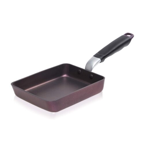 TECHEF - Tamagoyaki Japanese Omelette Pan/Egg Pan Skillet, PFOA-Free, Dishwasher Safe, Induction-Ready, Made in Korea (Purple/Medium) Medium