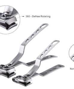Keiby Citom Nail Clippers with 360-Degree Rotating Head - Stainless Steel Fingernails and Toenails Cutter Lagre and Small Sizes (Silver) 15 61my1D1zXoL