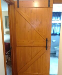 SMARTSTANDARD 6.6FT Barn Door Hardware kit, Barn Door Track, Sliding Door Hardware kit, Smoothly and Quietly -Heavy Duty Sturdy -Easy to Install, Fit 36"-40" Wide Panel (I Shape Hanger) 6.6 Feet 43 61mySwhGomL