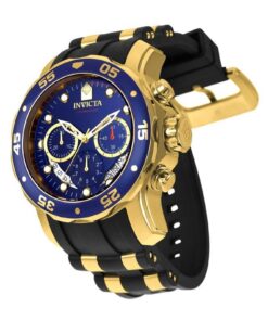 Invicta Men's 6983 Pro Diver Collection Chronograph Blue Dial Black Polyurethane Watch 25 61mygdB71SL