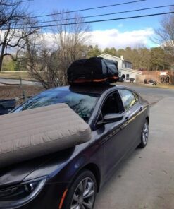 Highland 1039800 Black/Gray 10-15 cu.ft. Expandable Car Top Bag 9 61n Irt8kRL