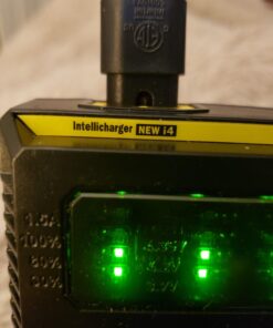 NITECORE New i4 battery Charger For Li-ion / IMR / Ni-MH/ Ni-Cd 18650 18350 16340 RCR123 14500 AA AAA D C w/ Ac and 12V DC (Car) power cords, EdisonBright BBX3 battery box, 2 X AA to D type batteries 23 61n1 67pUeL