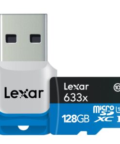 Lexar High-Performance microSDXC 633x 128GB UHS-I/U3 w/USB 3.0 Reader Flash Memory Card - LSDMI128B1NL633R 11 61n2PSgBetL