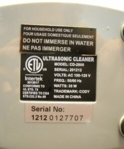 Sonic Wave CD-2800 Ultrasonic Jewelry & Eyeglass Cleaner (White/Gray)(package may vary) 31 61n437puS L 1