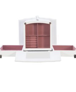 Powell Furniture Jewelry Armoire, White, 13"x 9.375"x 35.5" 36 61n43OgK2bL