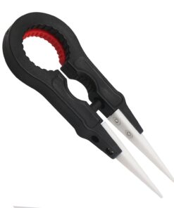 DROK Micro Portable Zirconia Ceramic Pointed Tweezers Precision, Wire Heat Resistant Antimagnetic Tweezers Spanner Tool for Wrapping Coils Adjustment, Precise Electrical Operation 10 61n4SRkaGZL