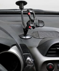 IPOW Upgraded Truck Phone Mount Holder Universal 11 Inches Long Arm Windshield Dashboard Car Mount Cradle with Adjustable X Clamp&Ultra Dashboard Base for Smartphones 34 61n5GKTJOFL