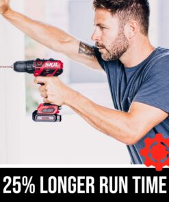 SKIL PWR CORE 12 Brushless 12V 1/2 Inch Cordless Drill Driver Includes 2.0Ah Lithium Battery and PWR JUMP Charger - DL529002 Drill Driver Kit_V1 13 61n7wYqwcAL