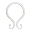 Kenney White Double Shower Curtain Hooks, White, (set of 12 pieces) 6 61n9IrXGNmL