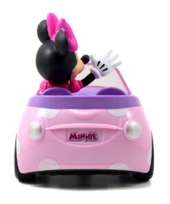 Disney Junior Minnie Mouse Roadster RC Car with Polka Dots, 27 MHz, Pink with White Polka Dots, Standard (97161) 18 61nAfylyXyL