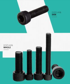 100Pcs M3 x 12 Alloy 12.9 Steel Socket Hex Pan Head Screws Bolt Cap Machine Screw Black Metric Right Hand Full Thread M3x12mm 9 61nAuPeLkIL