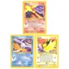 Pokemon Promo Single Card Set of All 3 Rare Legendary Birds Moltres, Articuno & Zapdos