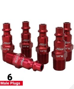 Milton S-314MKIT ColorFit Coupler & Plug Kit - (M-Style, Red) - 1/4" NPT, (14-Piece) 14 Piece 23 61nC YqwxWL 1