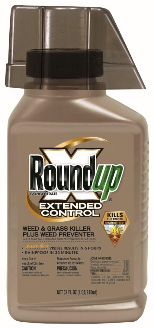 Roundup Concentrate Extended Control Weed & Grass Killer Plus Weed Preventer II Large Concentrate