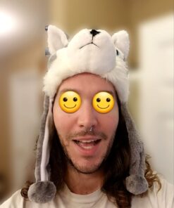 Super Z Outlet Cute Plush Animal Hat Winter Warm Winter Fashion Clothing Accessories (Husky/Wolf-Short) Grey 35 61nD6Jhl7qL