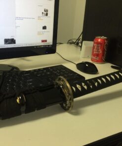 Auwiy Dragon Katana, Fully Handmade Carbon Steel Real Japanese Katana Samurai Swords 29 61nDDTXKzFL