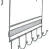Deco Brothers Over The Door Hook Organizer with 6 Hooks, Silver 32 61nDixGwauL