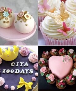 SUNKOOL Roses Mold Flower Silicone Cake Molds Chocolate Sugarcraft Decorating Fondant Fimo Tools 4 Size Pink 1 Piece 1 Rose 35 61nFh3FJgL