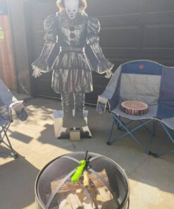 Sunnydaze 24-Inch Cauldron Style Outdoor Fire Pit Bowl with Spark Screen, Log Poker, and Wood Grate - Dark Bronze Finish 24 in 23 61nHWnaYJSL