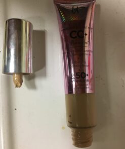 IT Cosmetics Your Skin But Better CC+ Cream Illumination - Color Correcting Cream, Full-Coverage Foundation, Hydrating Serum & SPF 50+ Sunscreen Radiant Finish 1.08 fl oz 03 Light (taupe shade with warm undertones) 18 61nIb1l9WL