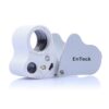 EnTeck 30X 60X Dual Lens LED Illuminated Jewelry Magnifier, Pocket Microscope Magnifying Jewelers Eye Loupe Glasses White 1 Pack 2 61nJsNj cNL