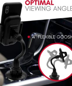 Macally Car Cup Holder Phone Mount - Secure Cupholder, Fit for Phones up to 4.1" Wide, Black 27 61nL6VwDaL