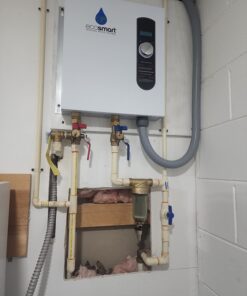 HYDRO MASTER Tankless Water Heater Service Valve Kit with Pressure Relief Valve 3/4-Inch IPS Isolator Clean Brass 38 61nLHcC0tpL