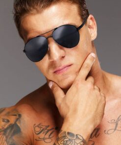 grinderPUNCH - Big XL Wide Frame Extra Large Aviator Sunglasses Oversized 148mm Black 62 Millimeters 24 61nMezbaML